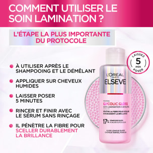 Lot de 6 - L'Oréal Paris Elseve Ultimate Glycolic Gloss Soin Lamination 5 minutes 200ml