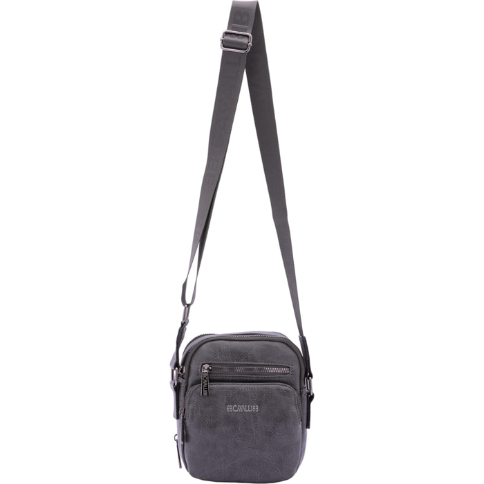 Borsa a tracolla da uomo - Modello False - Ecopelle - 18.0 x 15.0 x 9.0 cm