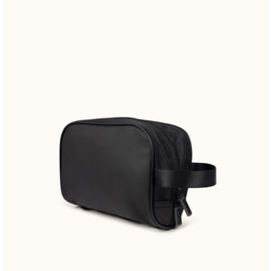 Neceser Deportivo Negro con Bolsillo Interior y Compartimento de Rejilla TOILETRY BLACK