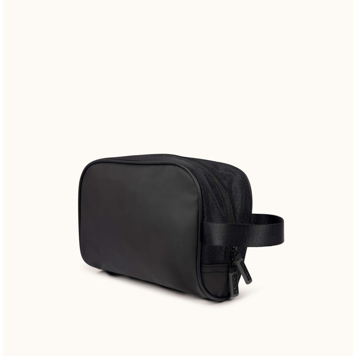 Neceser Deportivo Negro con Bolsillo Interior y Compartimento de Rejilla TOILETRY BLACK