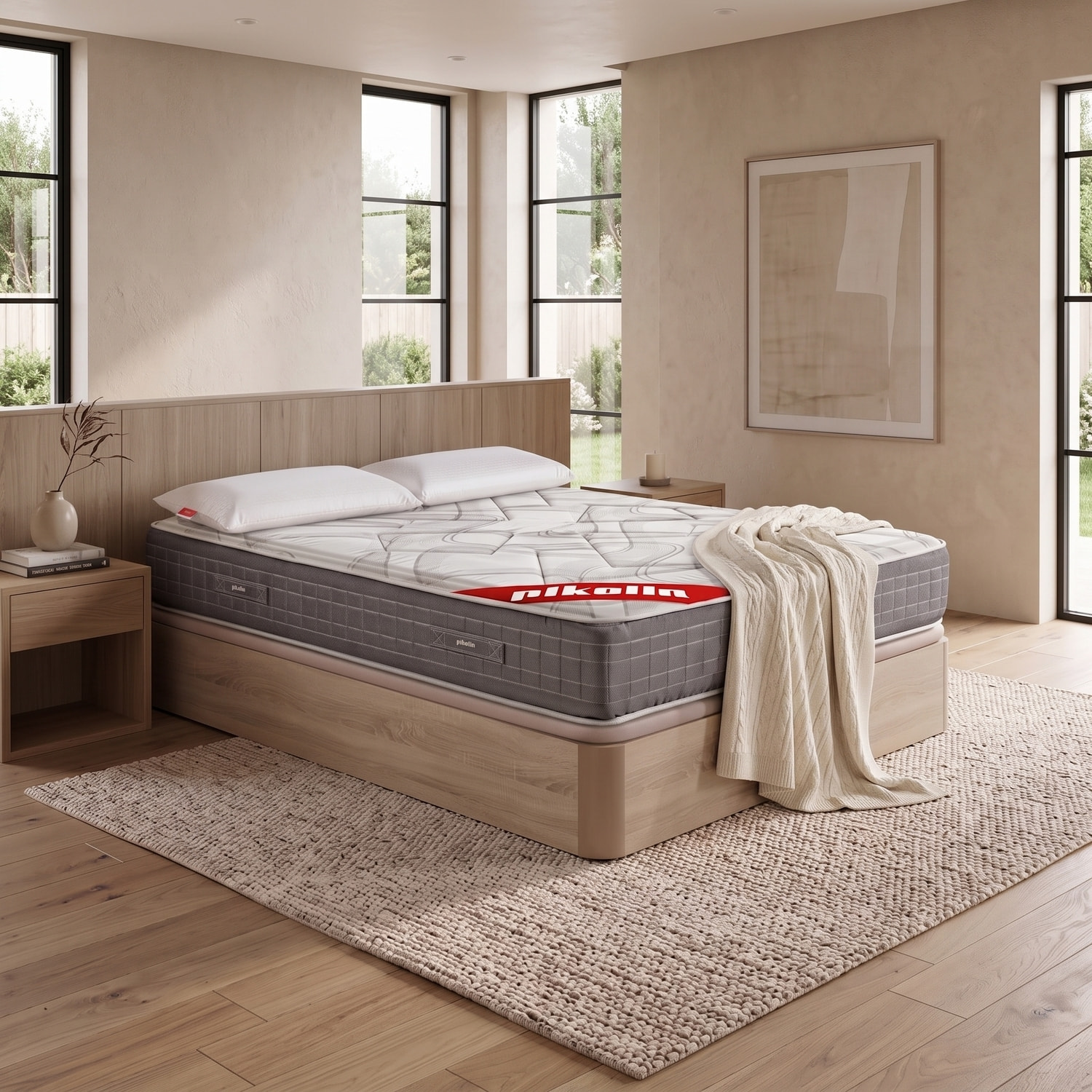Colchón Muelles Ensacados + Canapé Abatible + Almohada Visco | ENVIO, MONTAJE Y RETIRADA INCLUIDO | Saturn