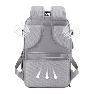 Zaino da cabina da viaggio di grande capacità con multicompartimento (scarpe, vestiti, portatile).