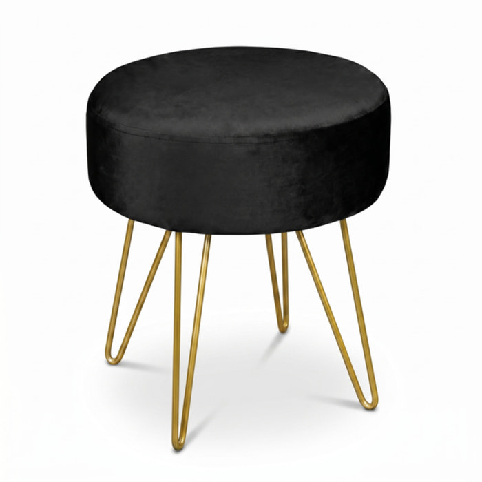 Panca Imbottita in Velluto con Gambe Dorate, Seduta Elegante dal Design Moderno per Camera da Letto, Ingresso, Soggiorno e Fondo Letto