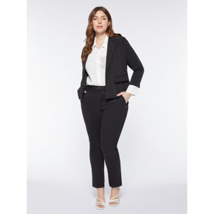 Fiorella Rubino - Blazer in tessuto fluido - Nero