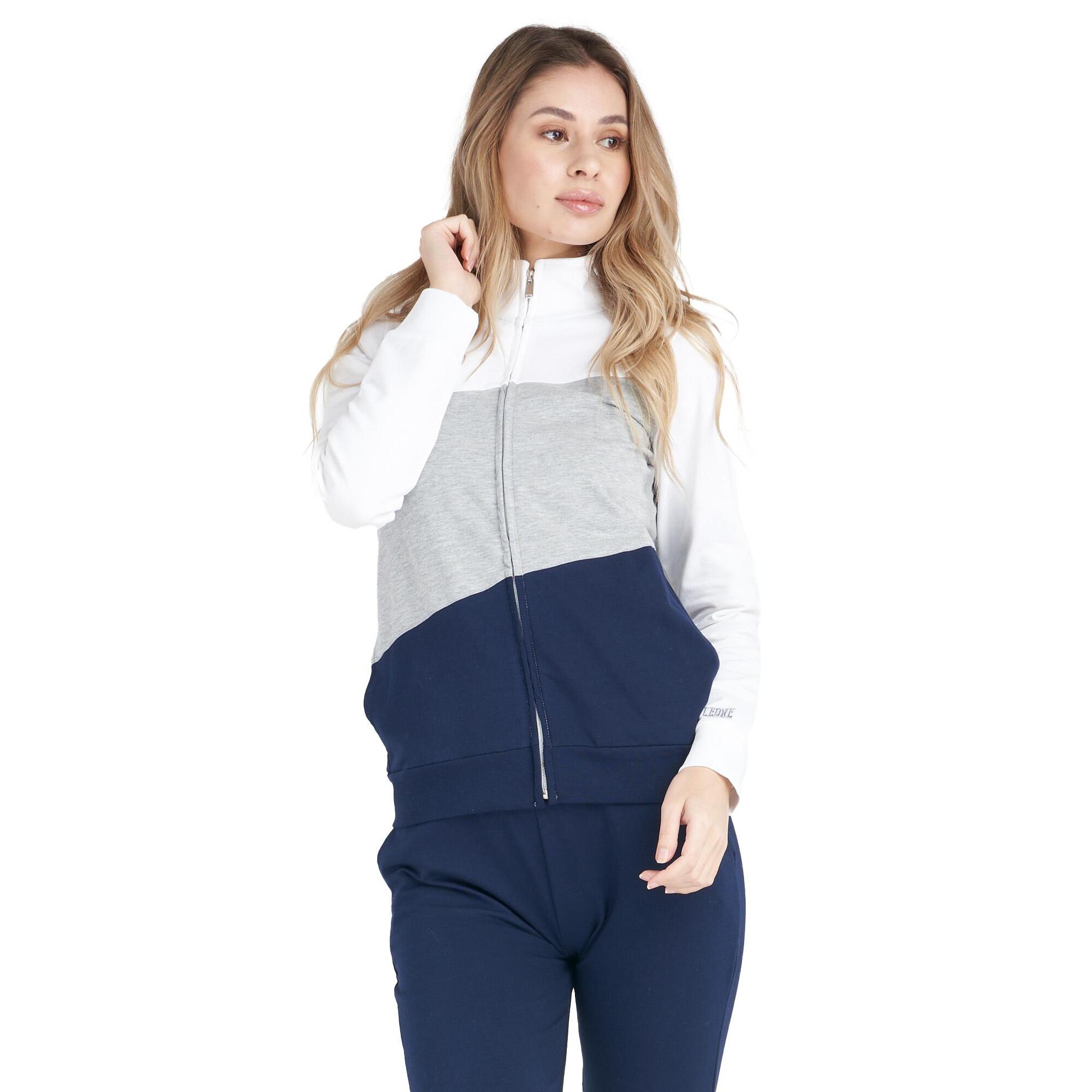 Tuta donna con collo alto e zip linea Live in Colors