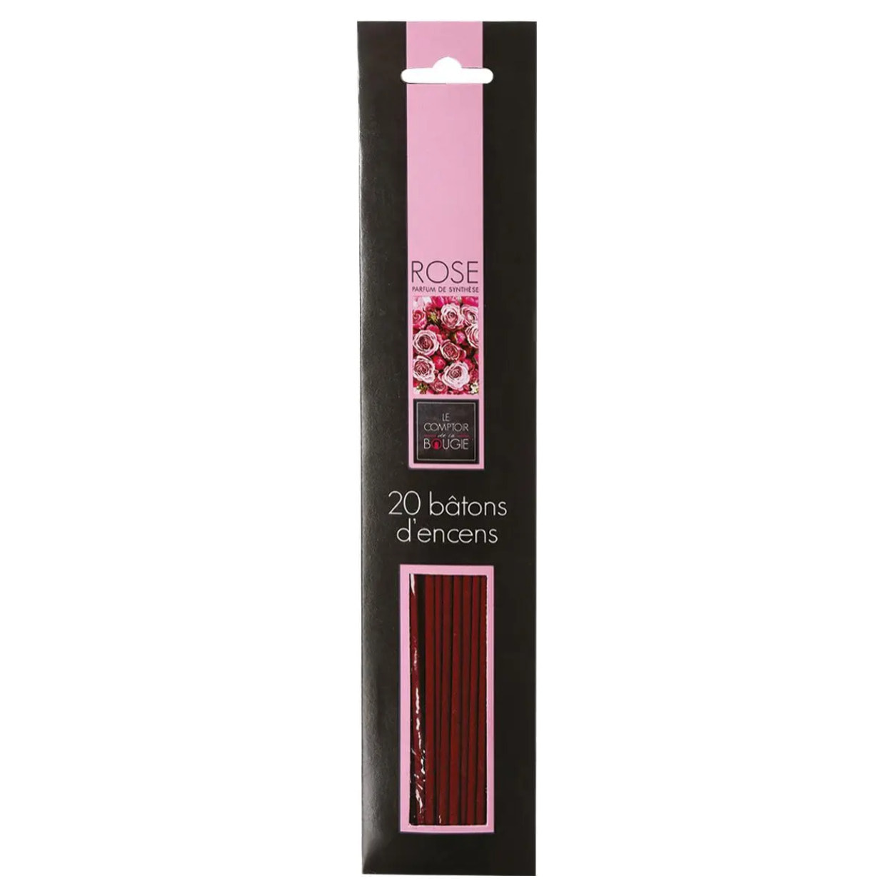 Lot de 20 bâtons d'encens rose H25cm
