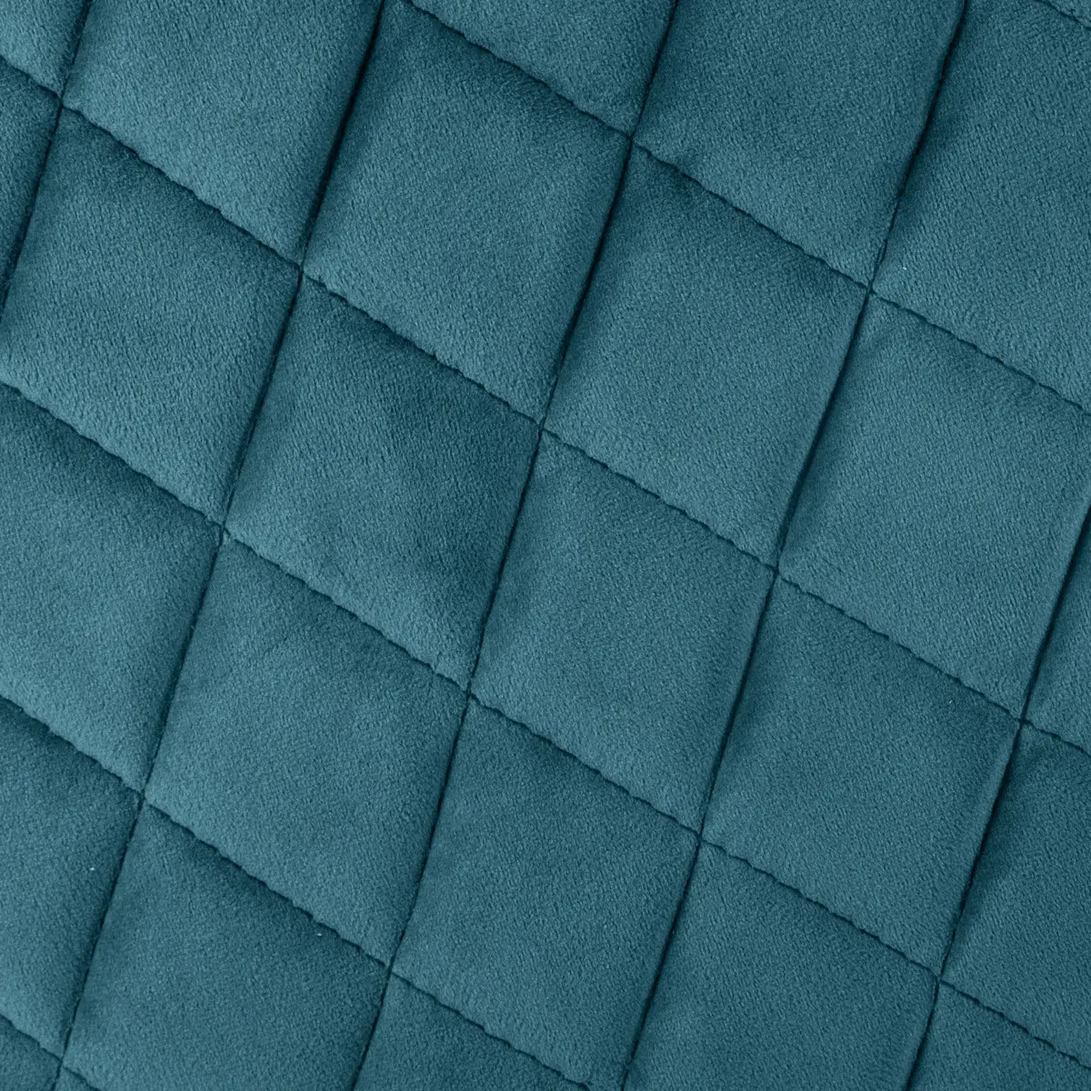 Fauteuil "Marlo" velours bleu canard