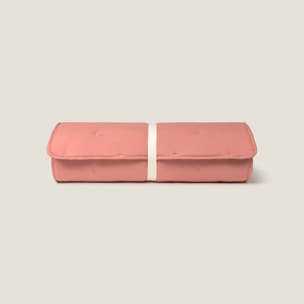 Topper reversible acolchado Rustcol color rosa empolvado Poliéster