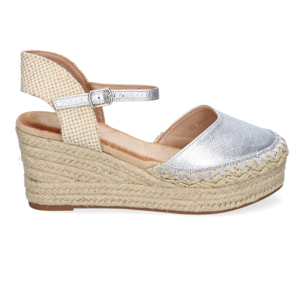 Sandalia de Cuña de Yute para Mujer, Comodas y Elegantes con Detalles Trenzados