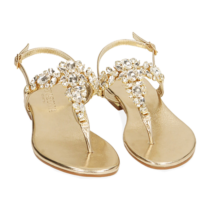 Sandali infradito oro