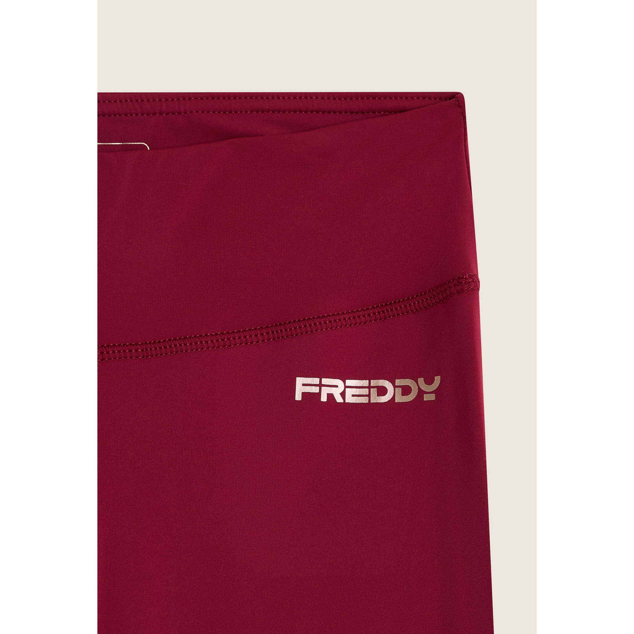 Leggings in tessuto quick dry vita alta con fondo a zampa