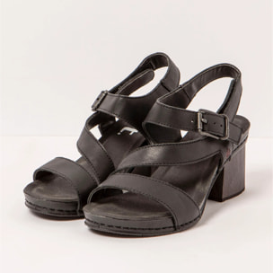 Sandalias con tacón 1872 NAPPA BLACK/ I WISH color Black