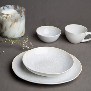 Lot de 6 grandes assiettes, NUAGE