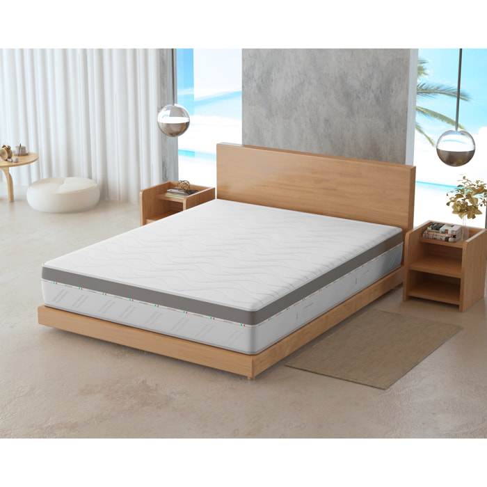 Materasso 2 Strati Memory Foam Air Fresh 9 Zone 180x200x22