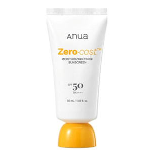 Zero-Cast Moisturizing Finish Sunscreen SPF 50+ - Crème Solaire Légère et Hydratante 50ml