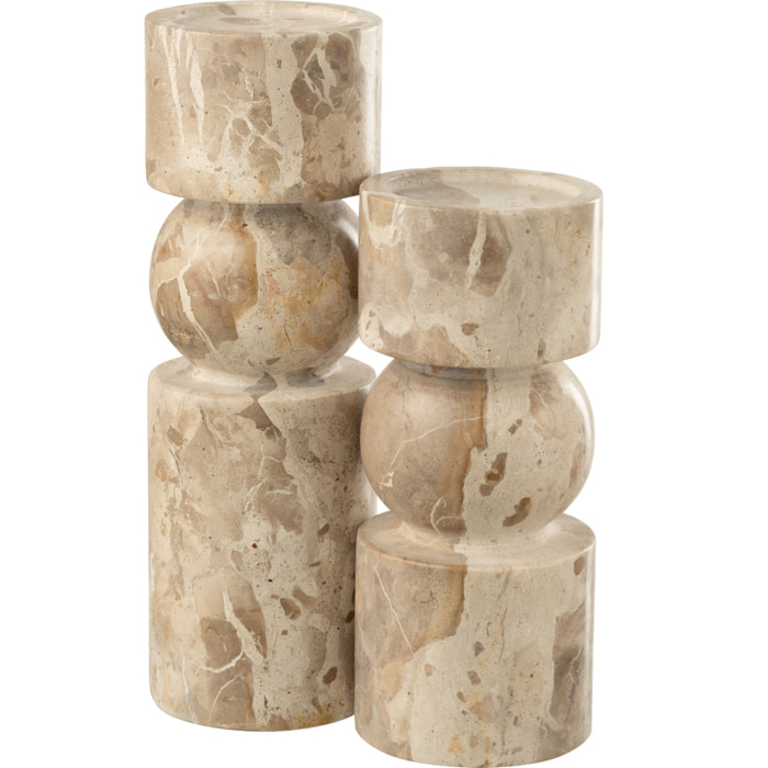 J-Line bougeoir - beige - large