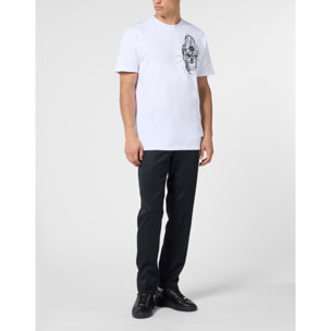 PHILIPP PLEIN Round Neck T-Shirt Skull Tattoo