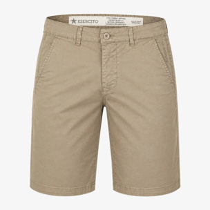 Bermuda Esercito in cotone kaki uomo