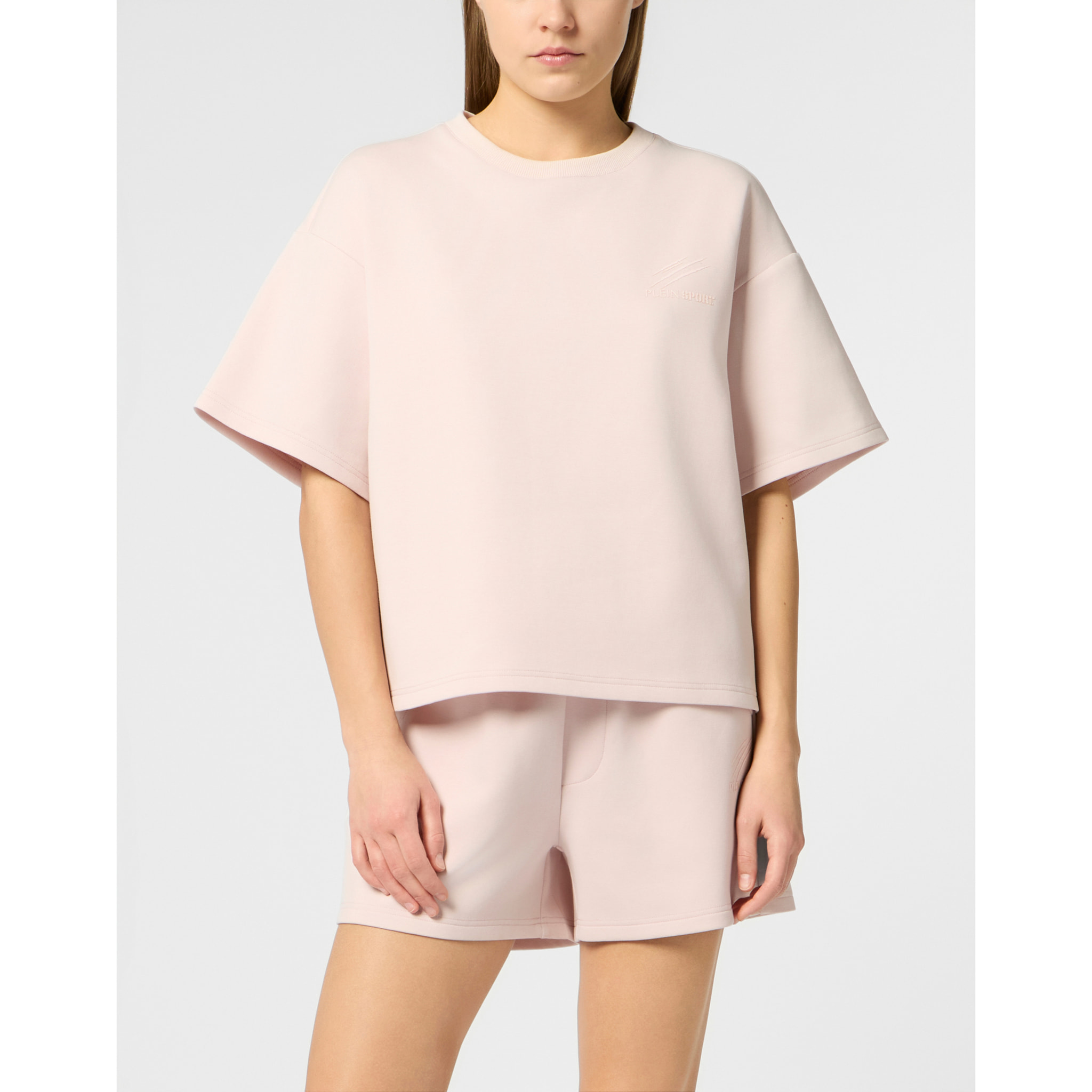 PLEIN SPORT Round Neck T-Shirt Icon Scratch