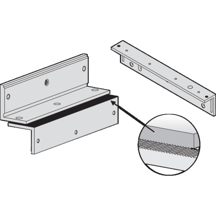 Equerre de fixation L+Z EFF EFF pour vantail 300 kg - LZ300
