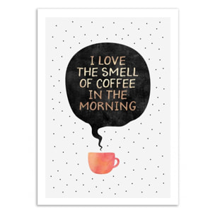 Art-Poster - The smell of coffee - Elisabeth Fredriksson - 50 x 70 cm