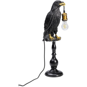 Lampe corbeau noir perché Kare Design