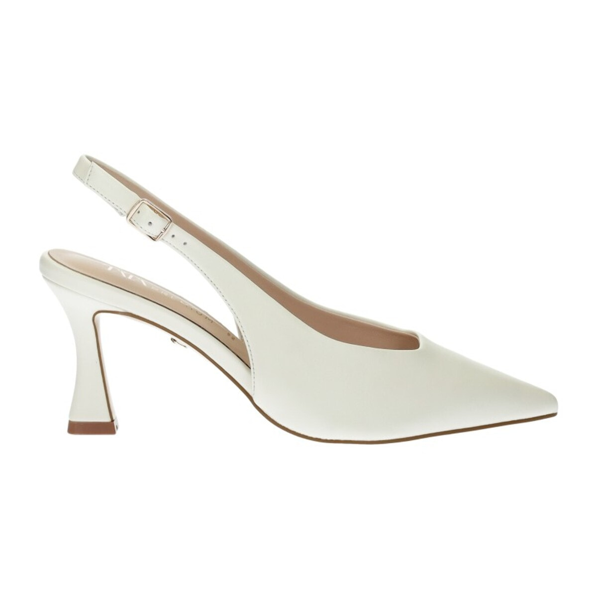 Décolleté sling back Donna Tata Italia Bianco