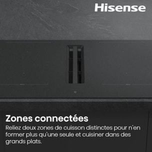 Plaque induction aspirante HISENSE HEH8443BSRWF InfiniteMattGlass