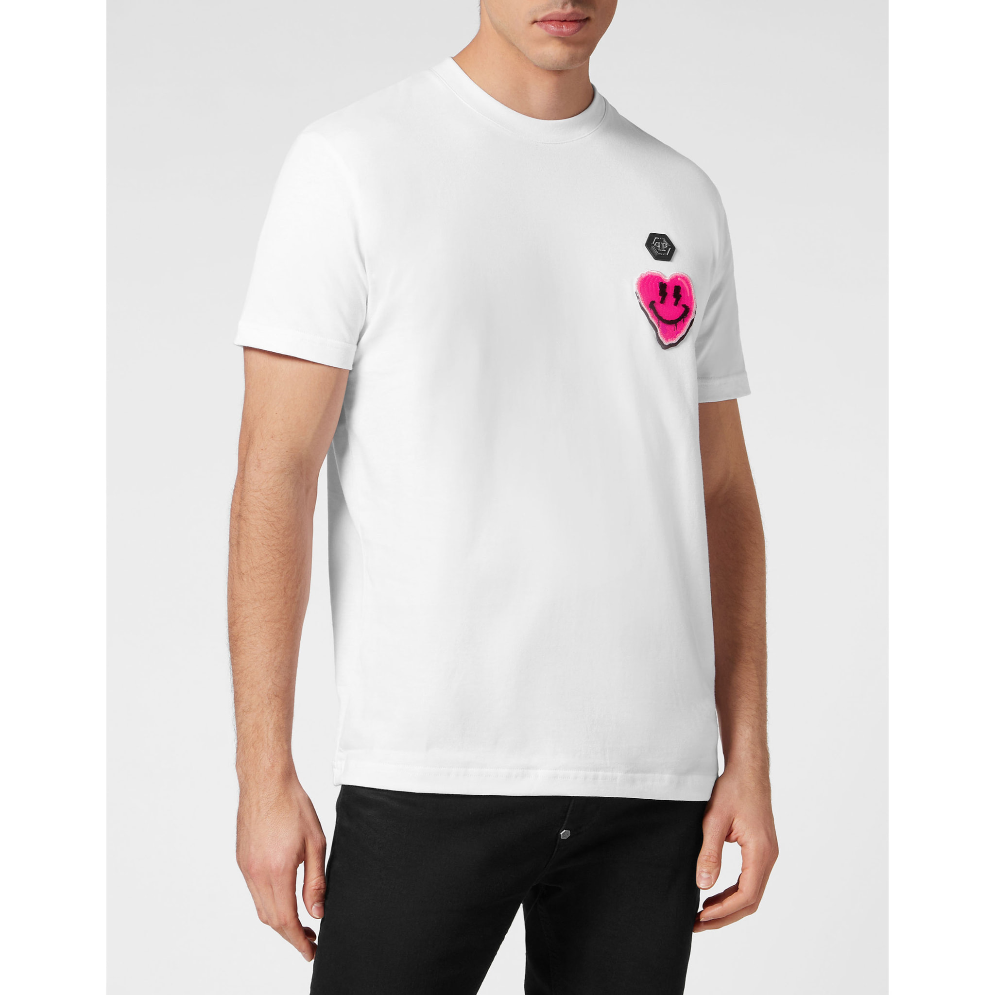 PHILIPP PLEIN T-Shirt Round Neck SMILE