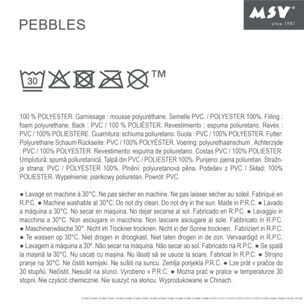 Tapis de bain Microfibre PEBBLE Beige MSV