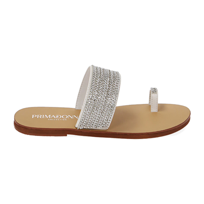 Ciabatte flat bianche