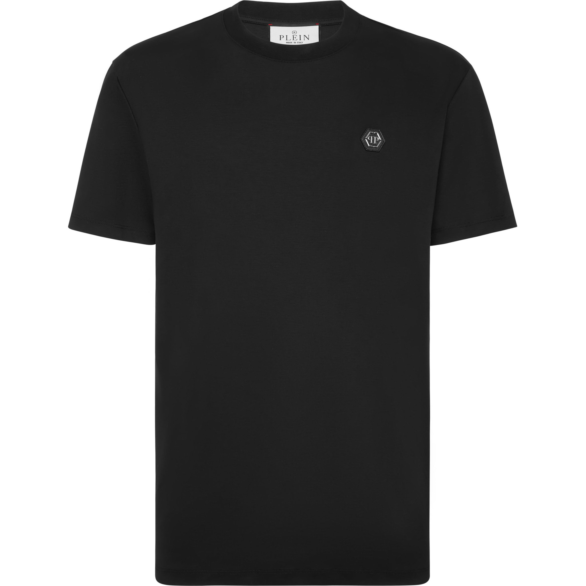 PHILIPP PLEIN Camiseta de cuello redondo y manga corta HEXAGON