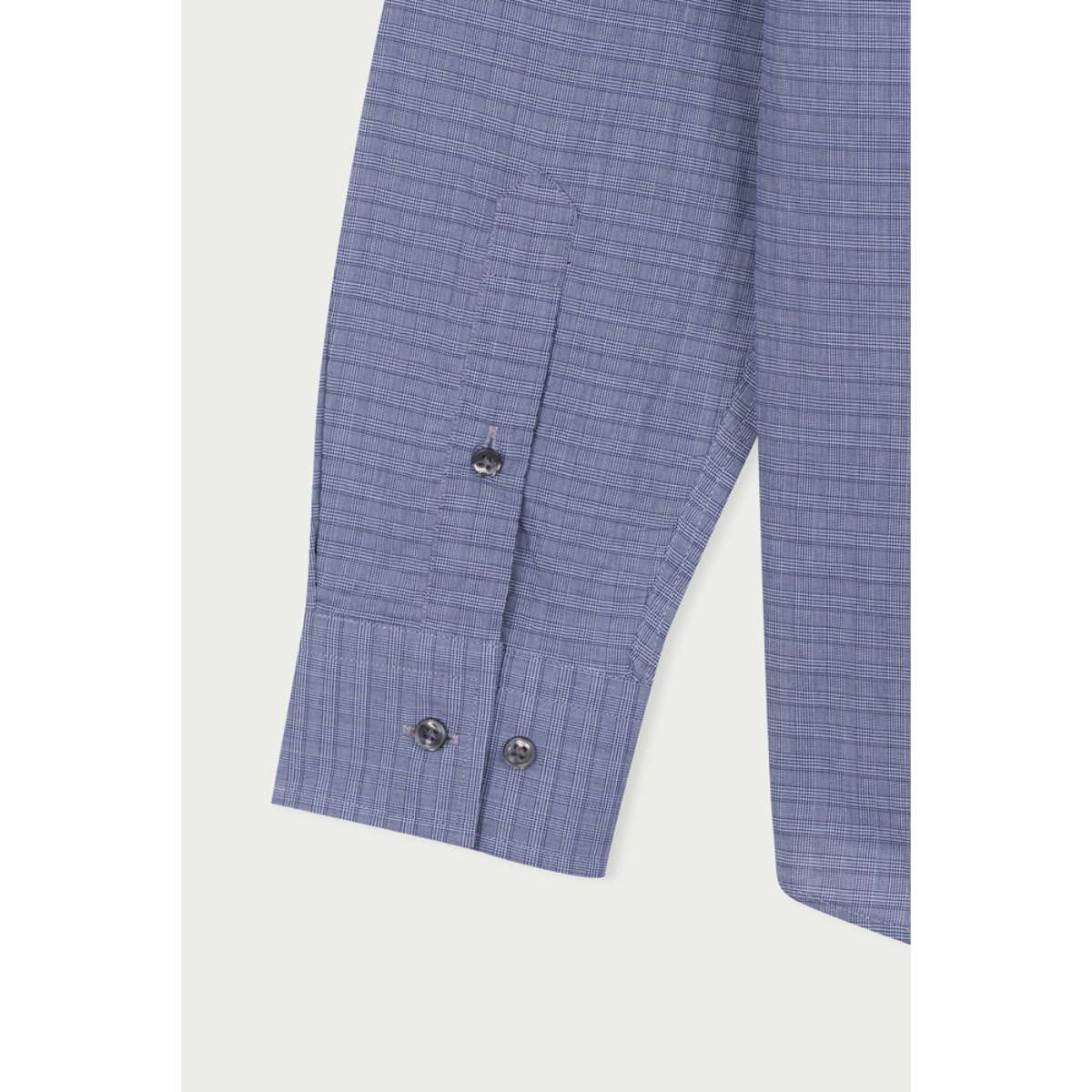 Camicia 1 Bottone Button Downuomo Slim Popeline Fantasia Grigio/Nero