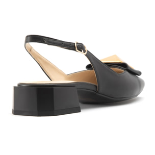 Slingback Donna colore Nero