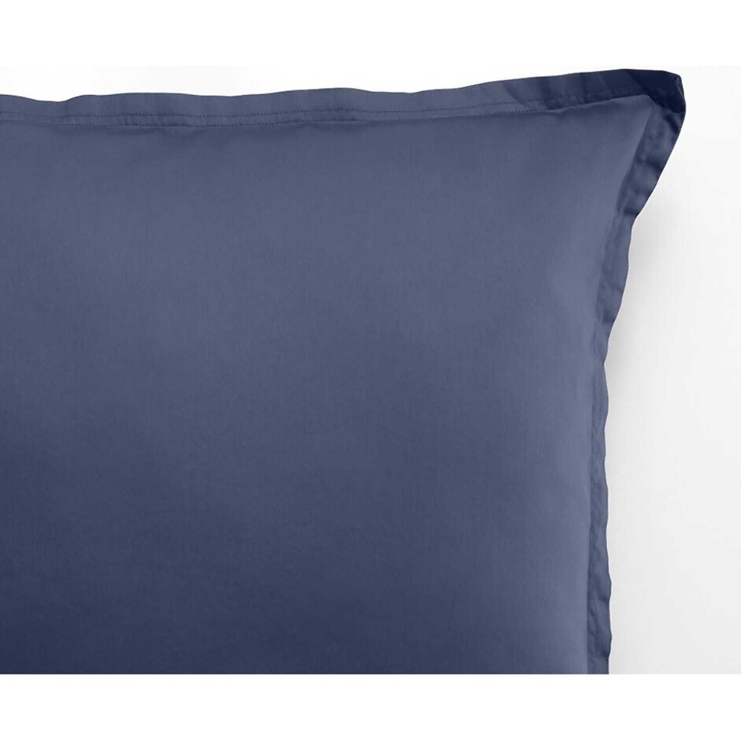 Paire de Taies D'oreiller 1pcs 100% Satin De Coton 105 Fils Bleu Marine