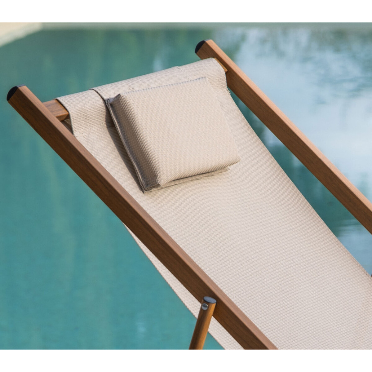 Lot de 2 chiliennes en acier - effet bois - PAROS