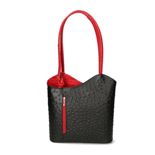 Zaino da donna in vera pelle - Modello Charlotte - 28.0 x 25.0 x 9.0 cm