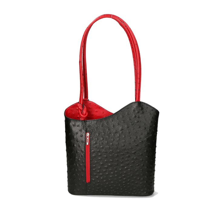 Zaino da donna in vera pelle - Modello Charlotte - 28.0 x 25.0 x 9.0 cm