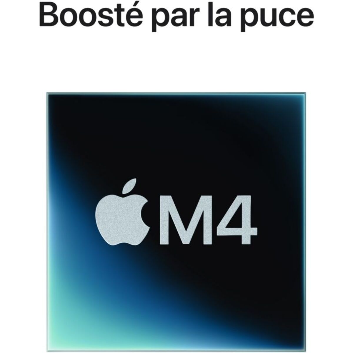 Ordinateur Apple MAC MINI Puce M4 CPU 10 / GPU 10 coeurs Mémoire RAM 16Go Stockage 512Go SSD Argent
