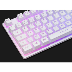 Clavier gamer THE G-LAB KEYZ CAESIUMT FR BLANC