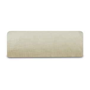 Drap-housse gaze de coton sable - LOUISE