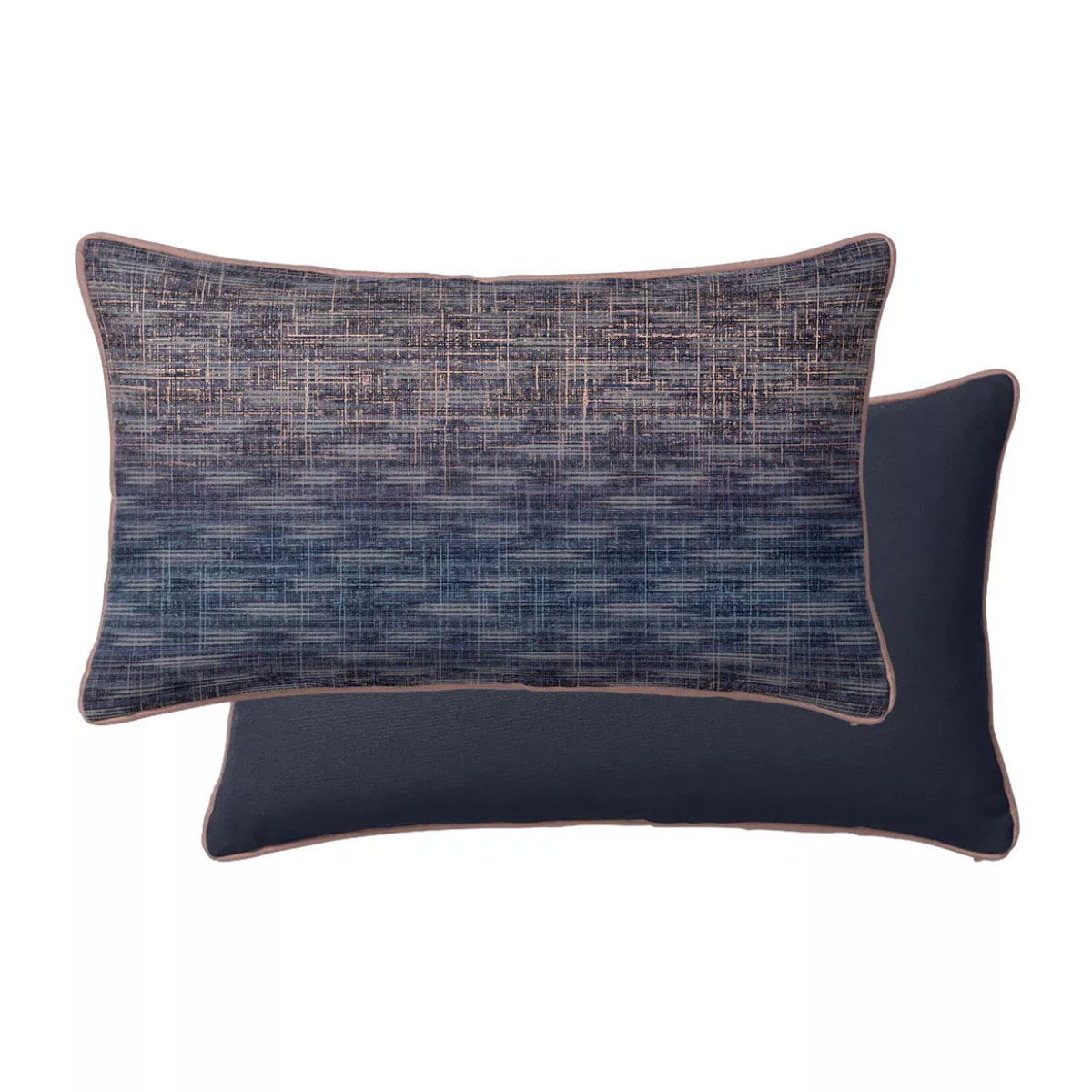 Taie d'oreiller satin de coton imprimé orange marine Mist nocturne