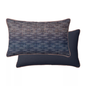 Taie d'oreiller satin de coton imprimé orange marine Mist nocturne