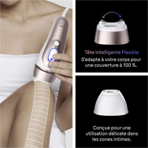 Epilateur lumière pulsée BRAUN IPL PL7211 Skin i-expert, 2 têtes, 1 rasoir Gillette Venus, 1 pochette