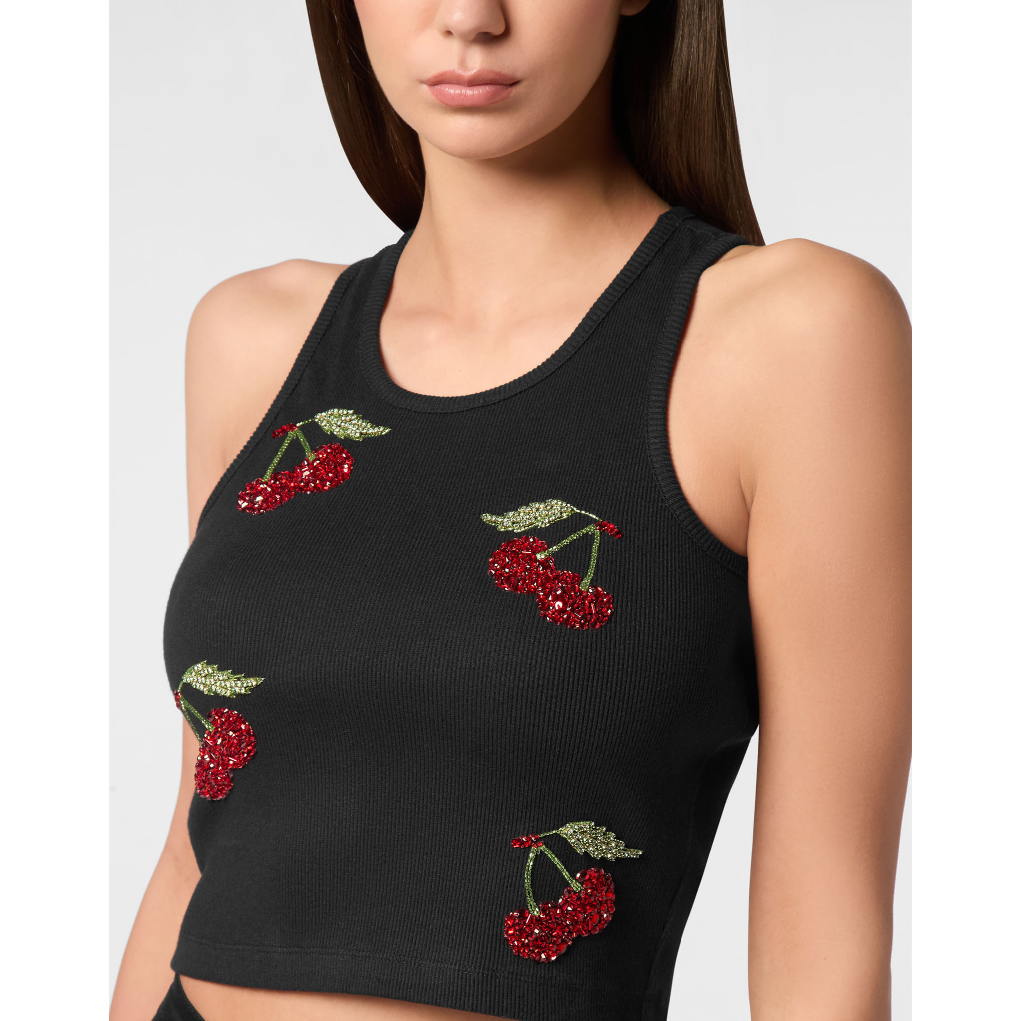 PHILIPP PLEIN Tank Top CHERRIES