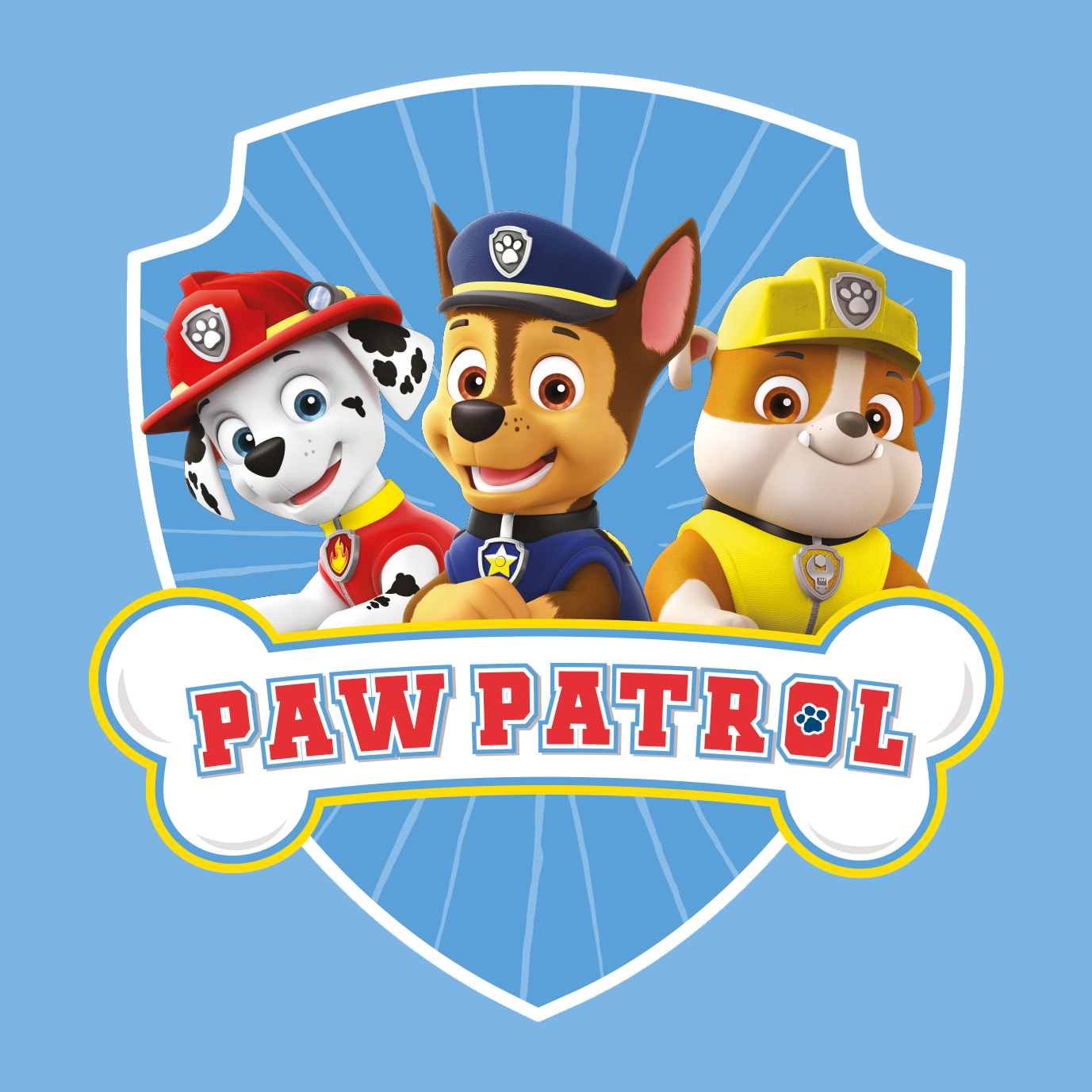 Peignoir enfant à capuche 100% coton, PAT PATROUILLE TEAM