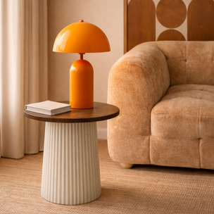 Lampe en métal orange CHLOE