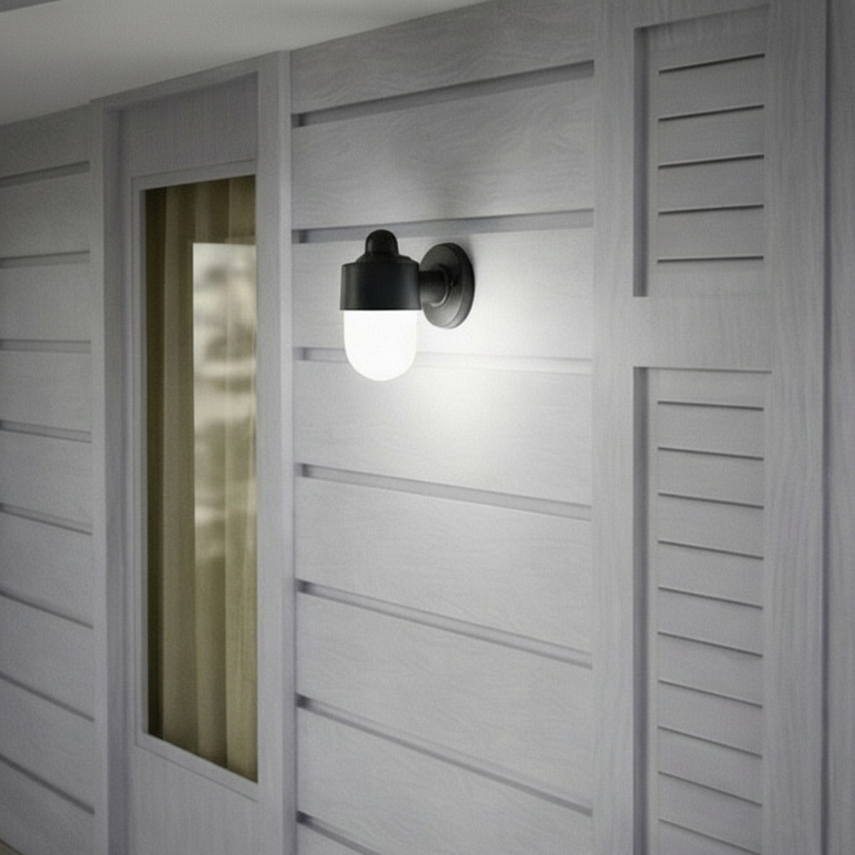 Forlight Alan aplique en negro para bombilla E27