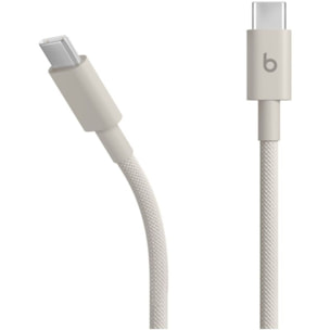 Câble de charge BEATS tissé USB-C vers USB-C 1M50 Gris éclair