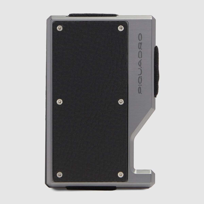 Piquadro Portacarte di credito MagSafe® con fascia elastica